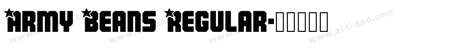 Army Beans Regular字体转换